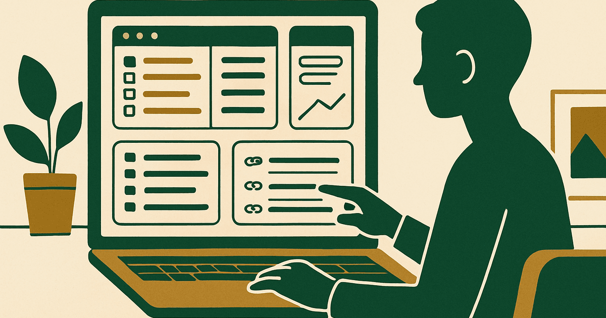 Site owner managing organized affiliate links with categories, click tracking, and clean cloaked URLs on a laptop dashboard